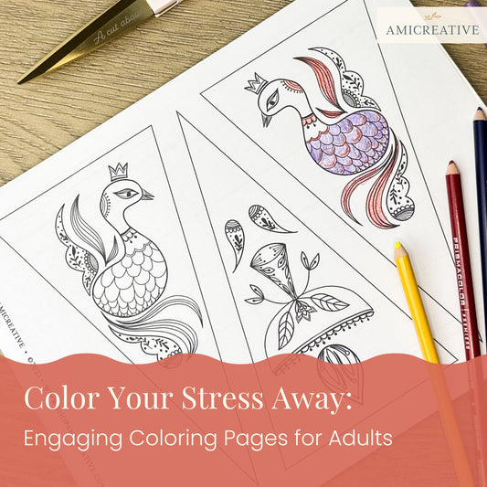 Color Your Stress Away: Engaging Coloring Pages for Adults