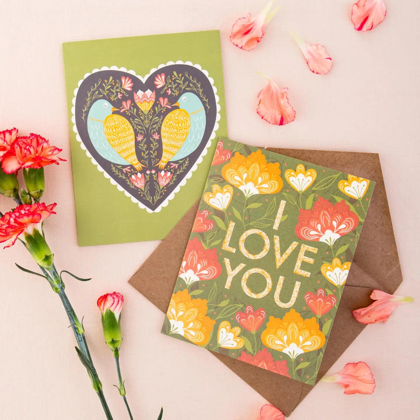Birds At Heart Greeting Card - Love and Wedding Card