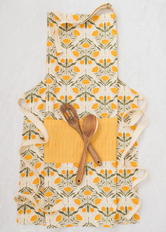 Sunflowers Cotton Apron