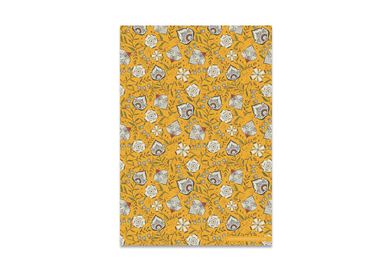 Ochre Garden Wrapping Paper Roll: 20x29 | 3 Sheets/Roll