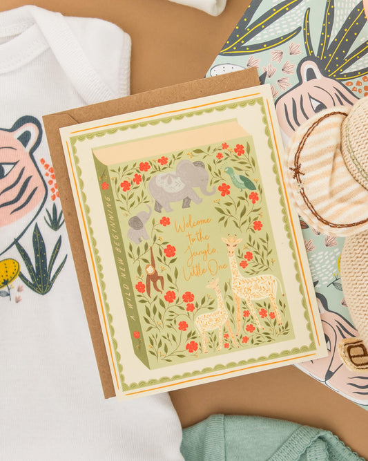 Jungle Welcome for Baby Greeting Card