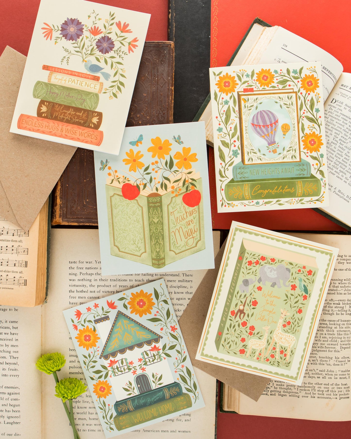 Mom’s Library Greeting Card