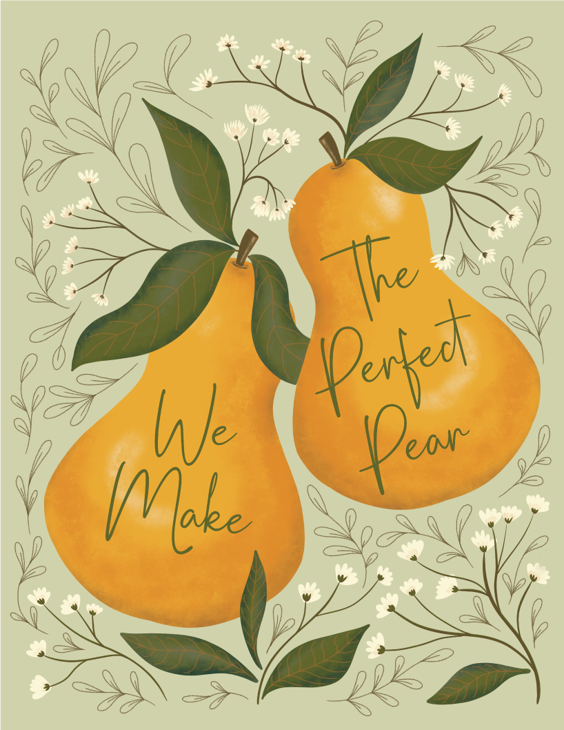 The Perfect Pear Greeting Card