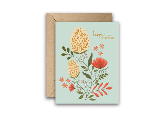 Elegant Easter Eggs Greeting Card