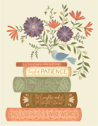 Mom’s Library Greeting Card