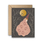 Witch's Moon Gold Foil Greeting Card