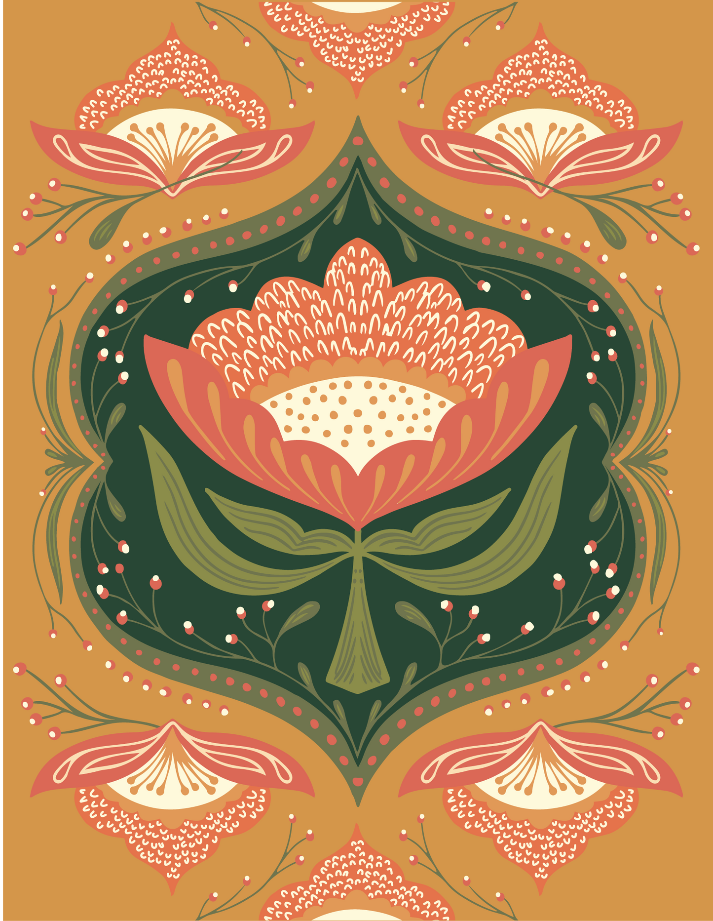 Trellis Blooms Greeting Card