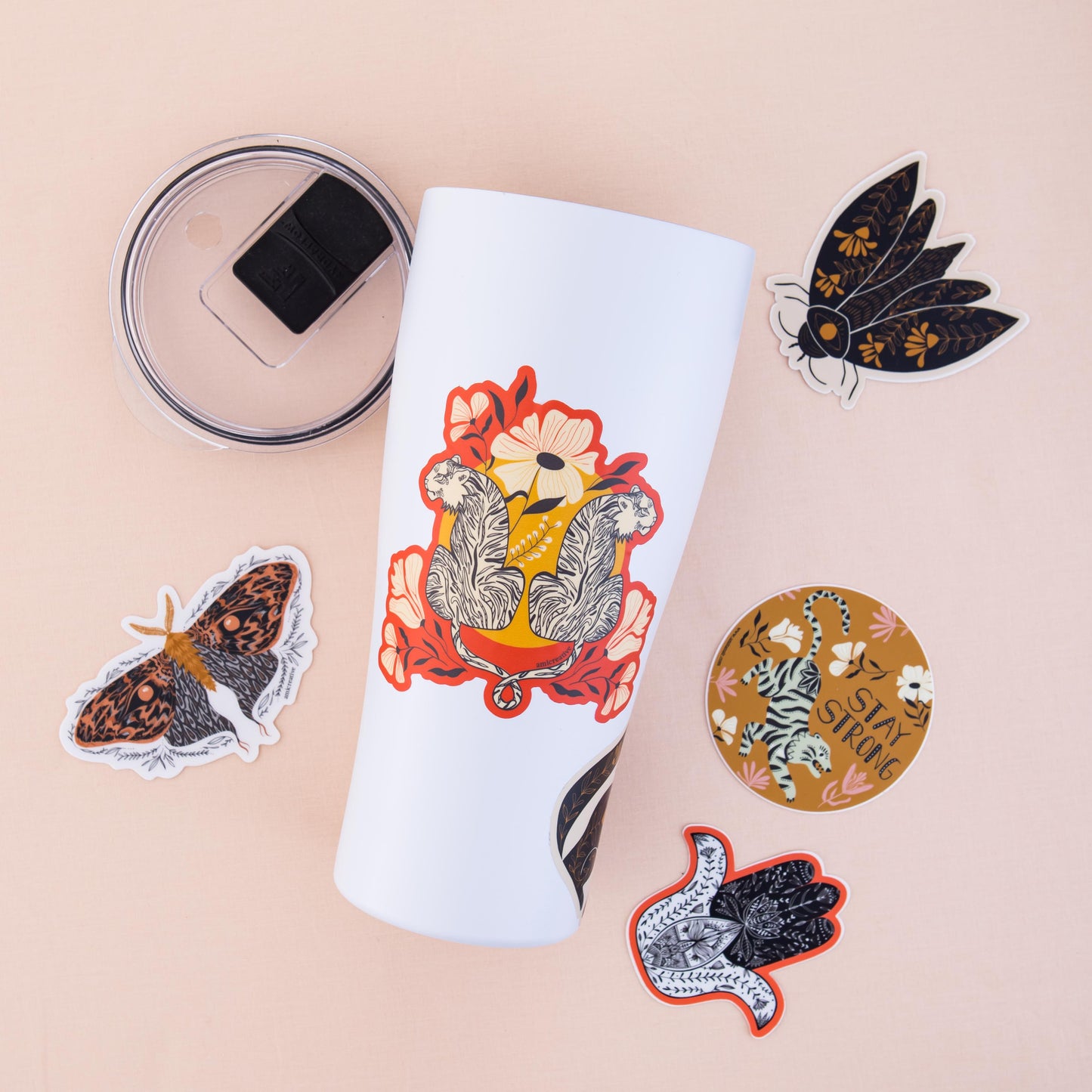 Golden Moth Clear Vinyl Sticker