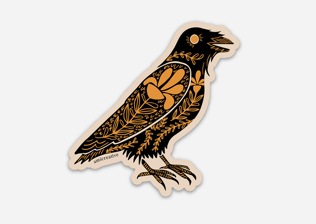 Raven Dark Omens Vinyl Sticker