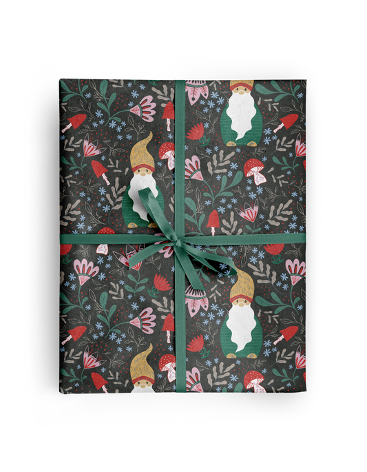 Gnome & Mushroom Wrapping Paper