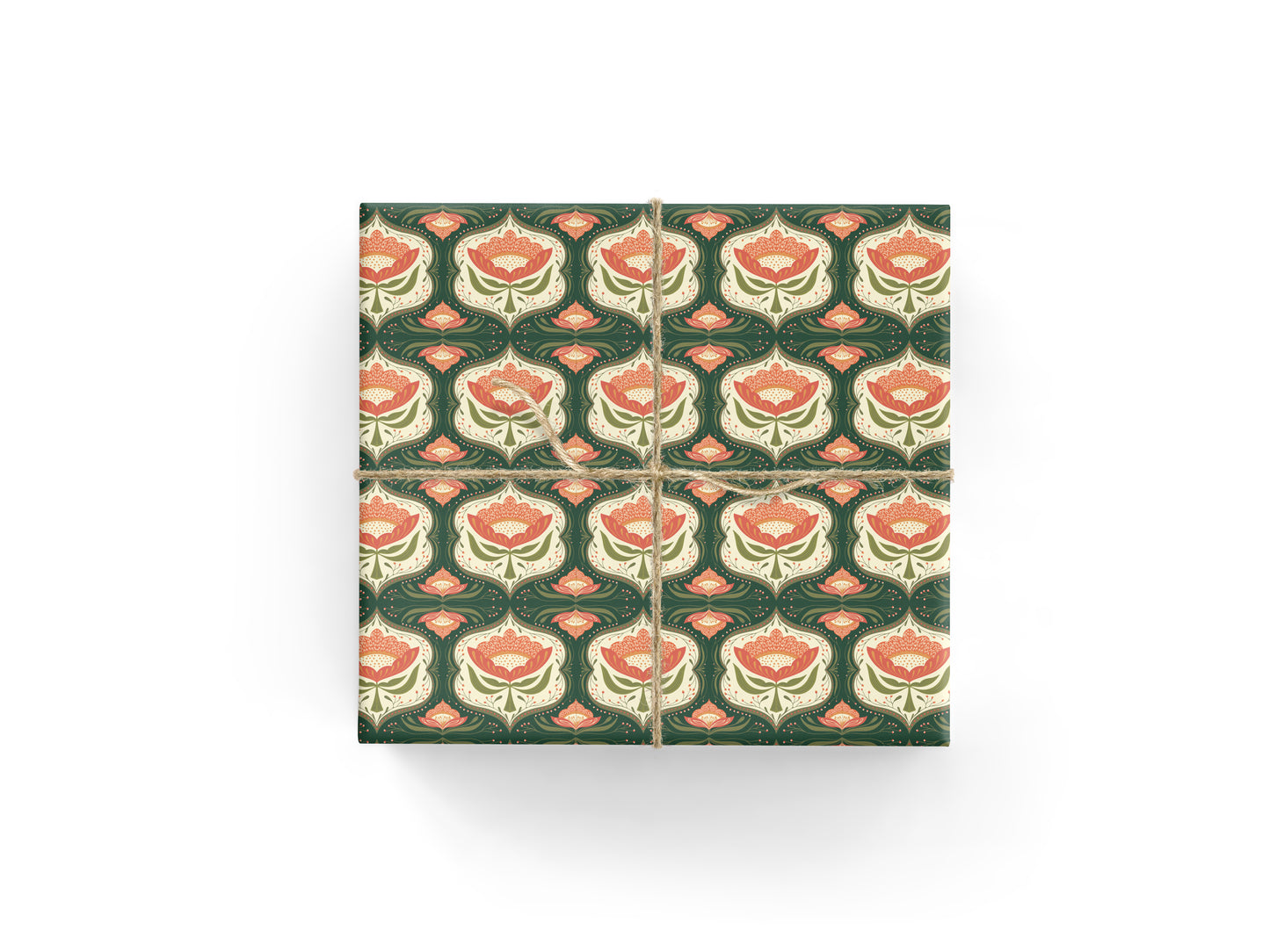 Trellis Florals Wrapping Paper