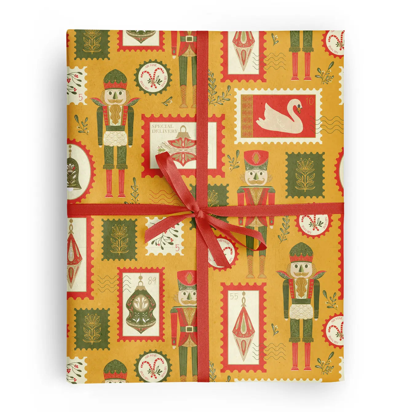 Nutcracker Postage Wrapping Paper