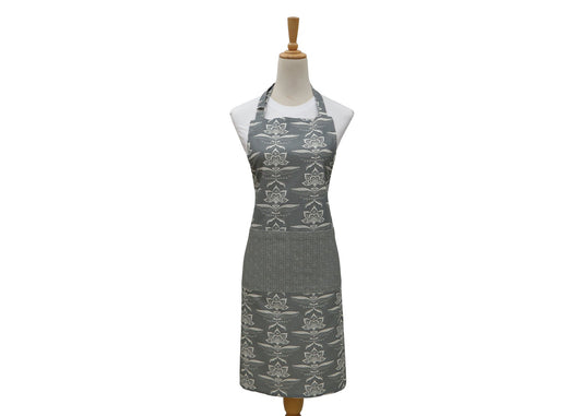 Gray Blooms Apron
