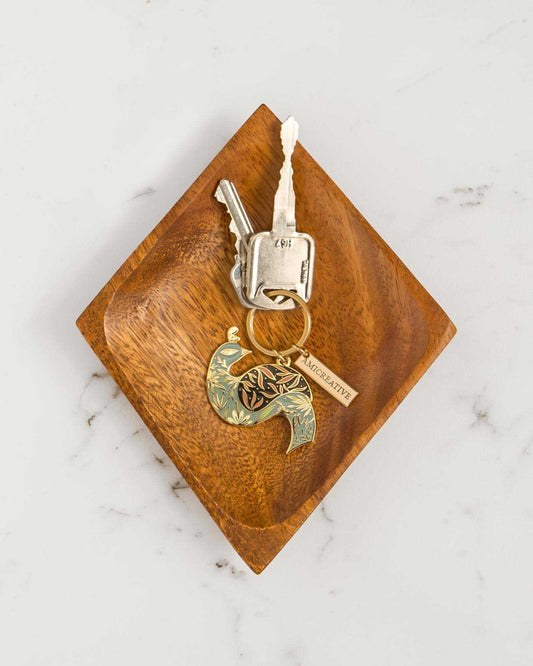 Fly Bird Enamel Keychain