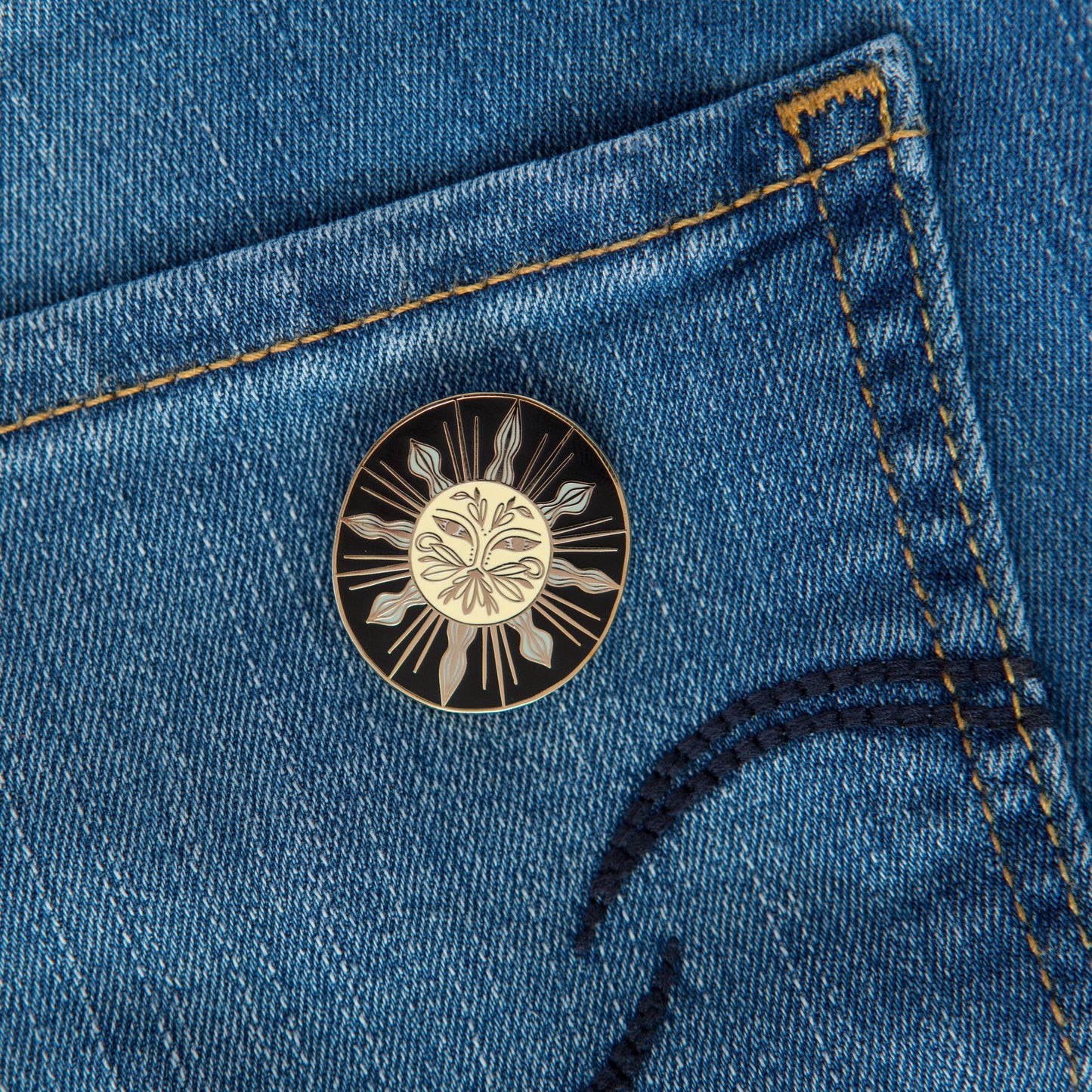 Mystic Sun Enamel Pin