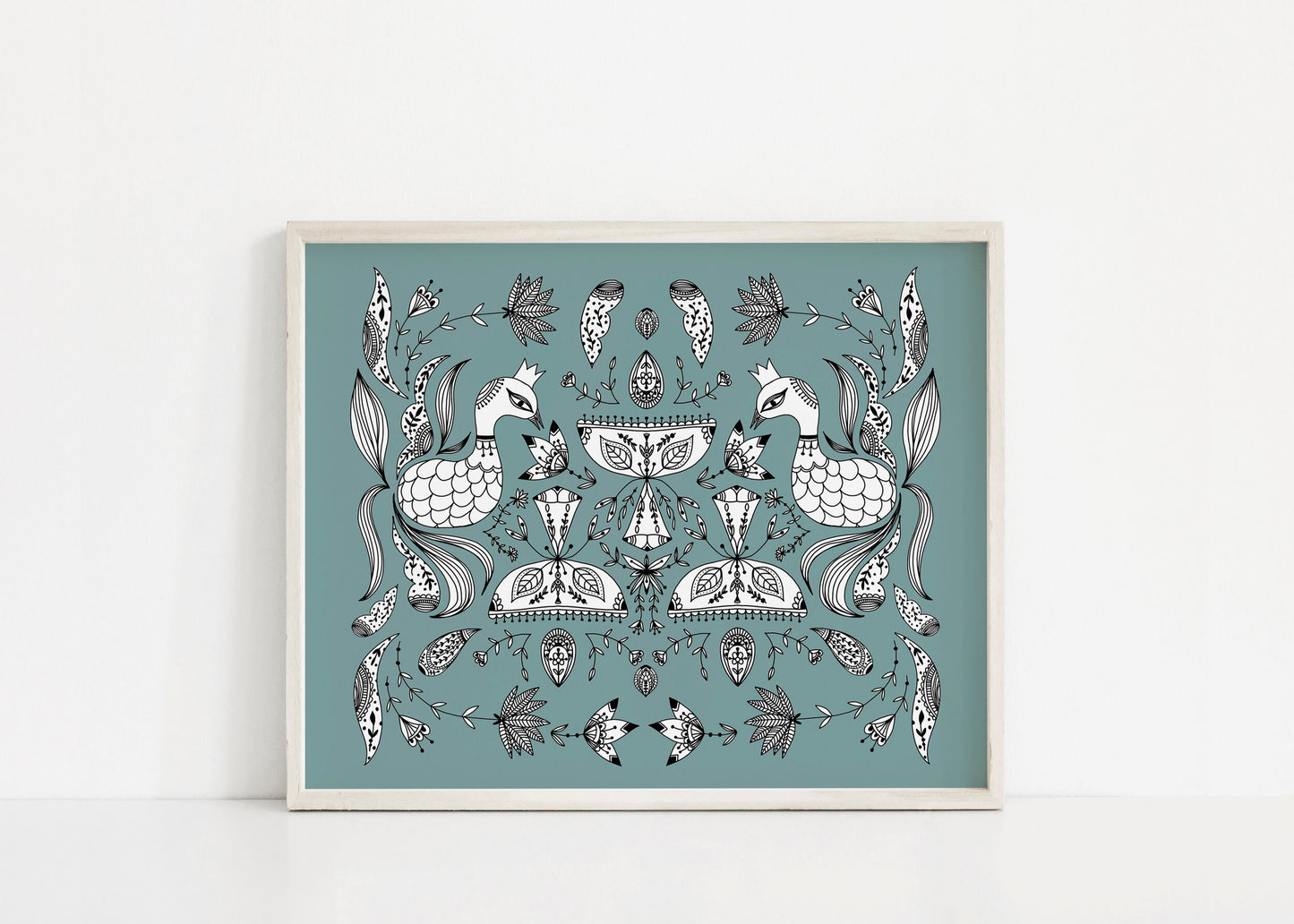 Festive Birds Giclee Print