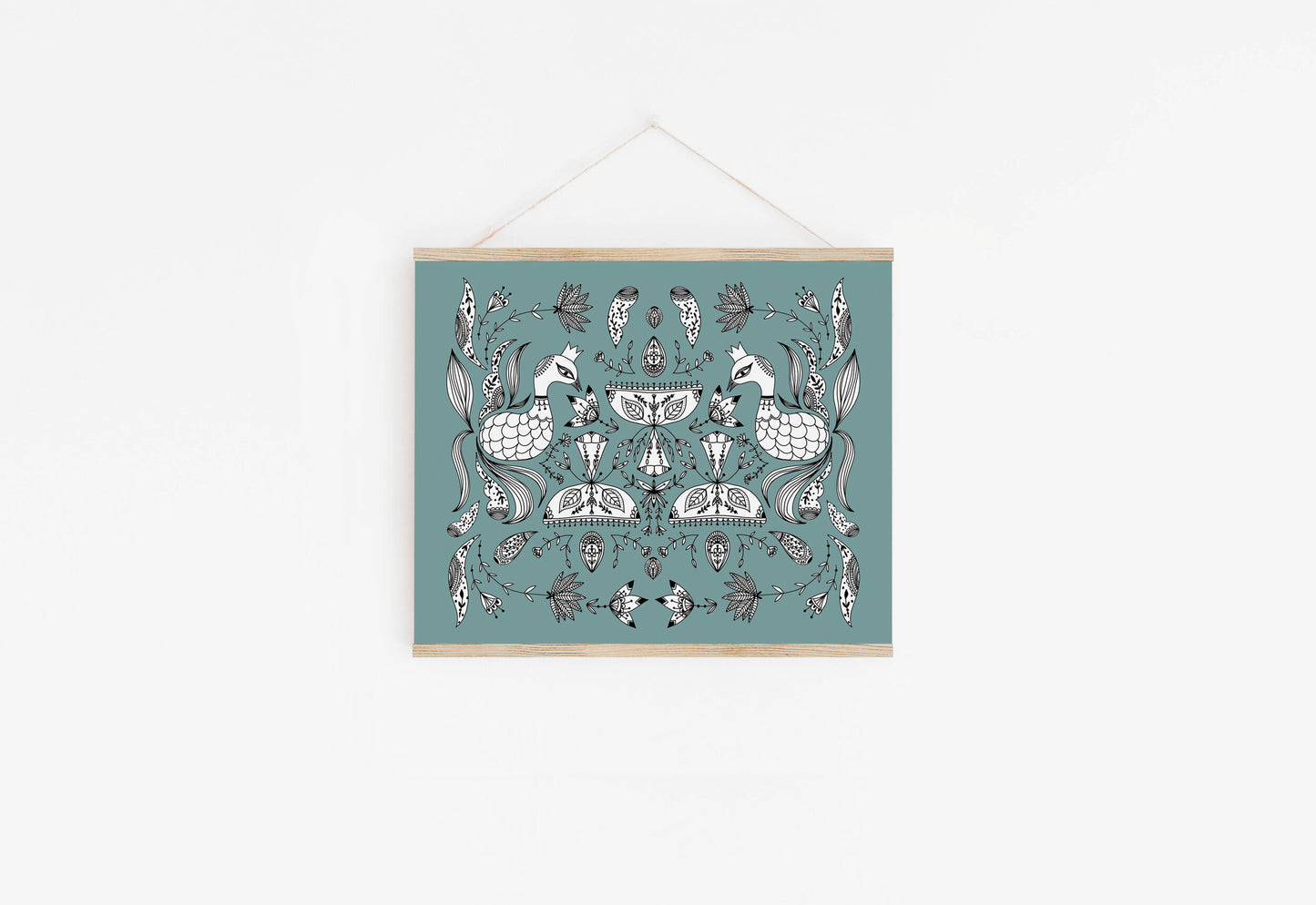 Festive Birds Giclee Print