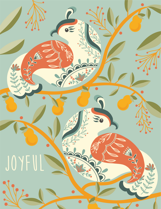 Partridge in a Pear Tree Greeting Card