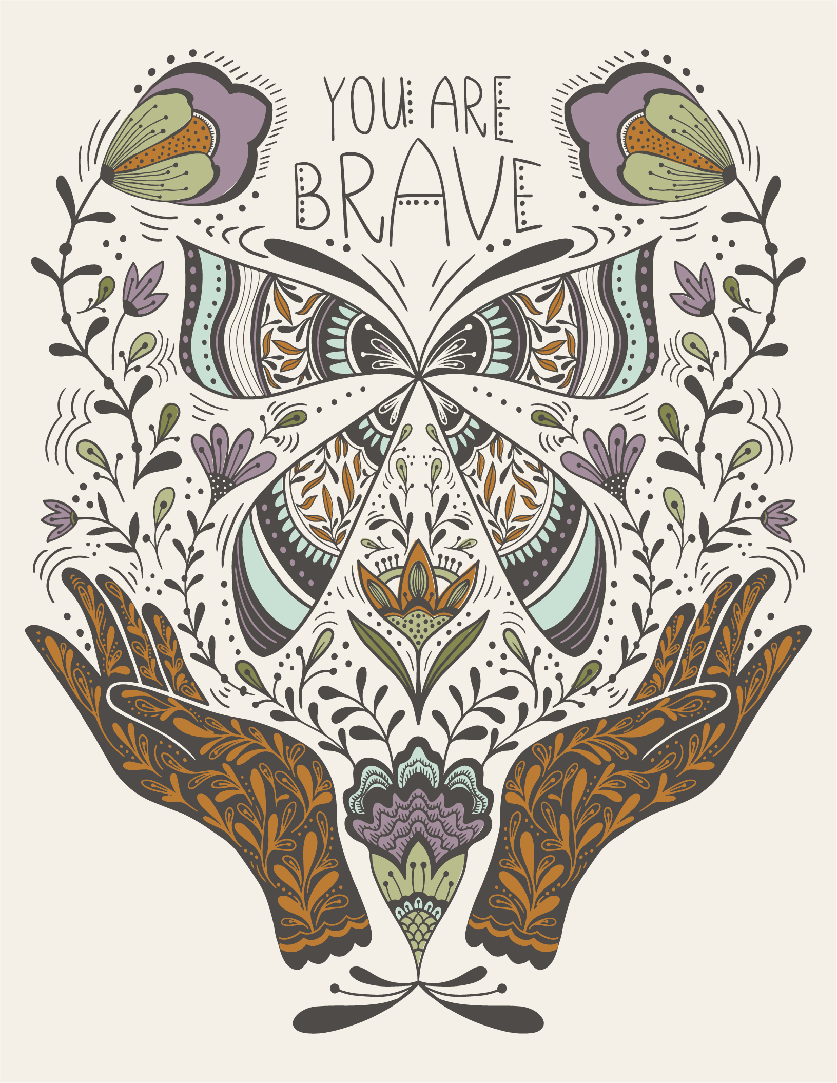 You Are Brave Greeting Card