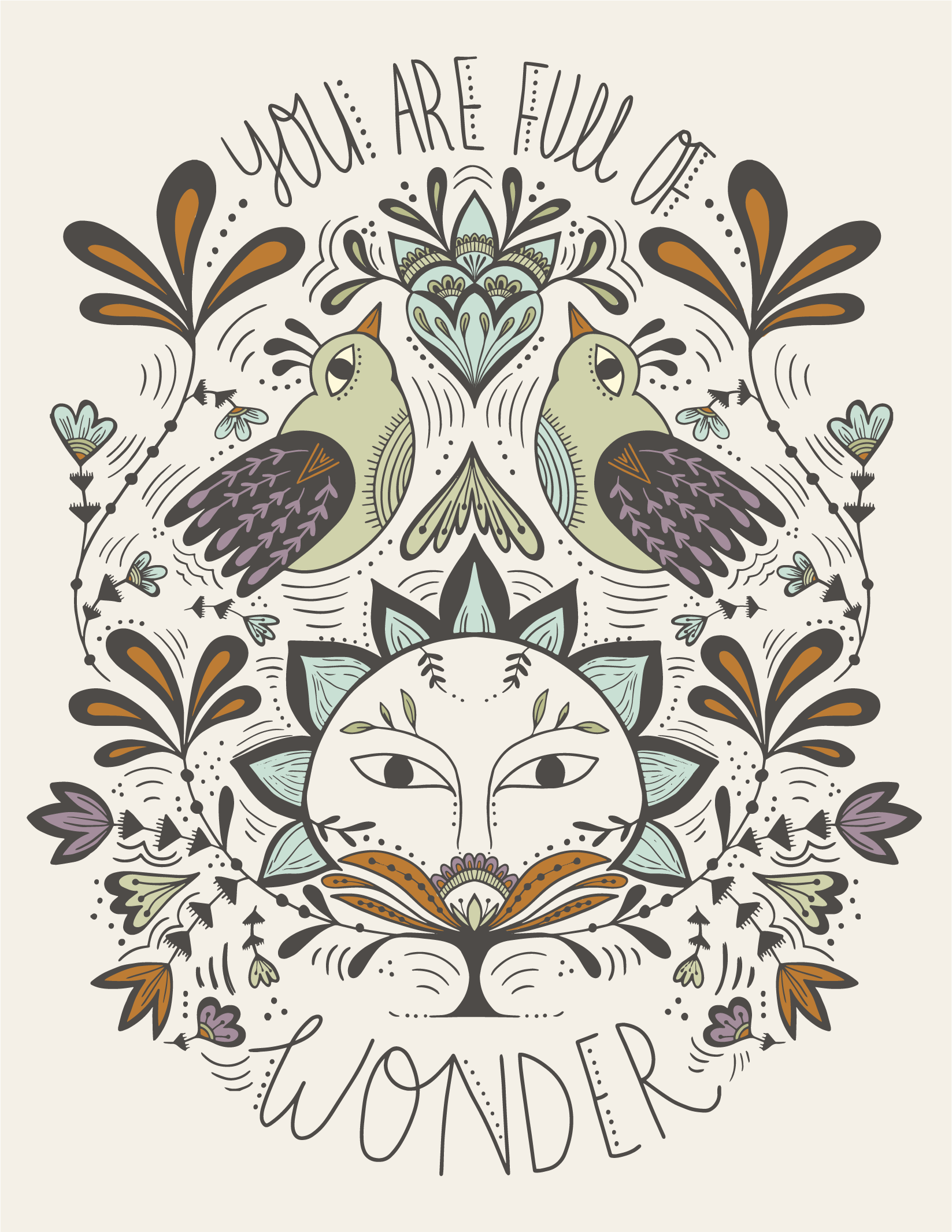 Full of Wonder Greeting Card