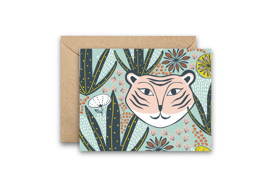 Mod Tiger Greeting Card