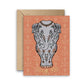 Elephant Thank You Gold Foil Greeting Card