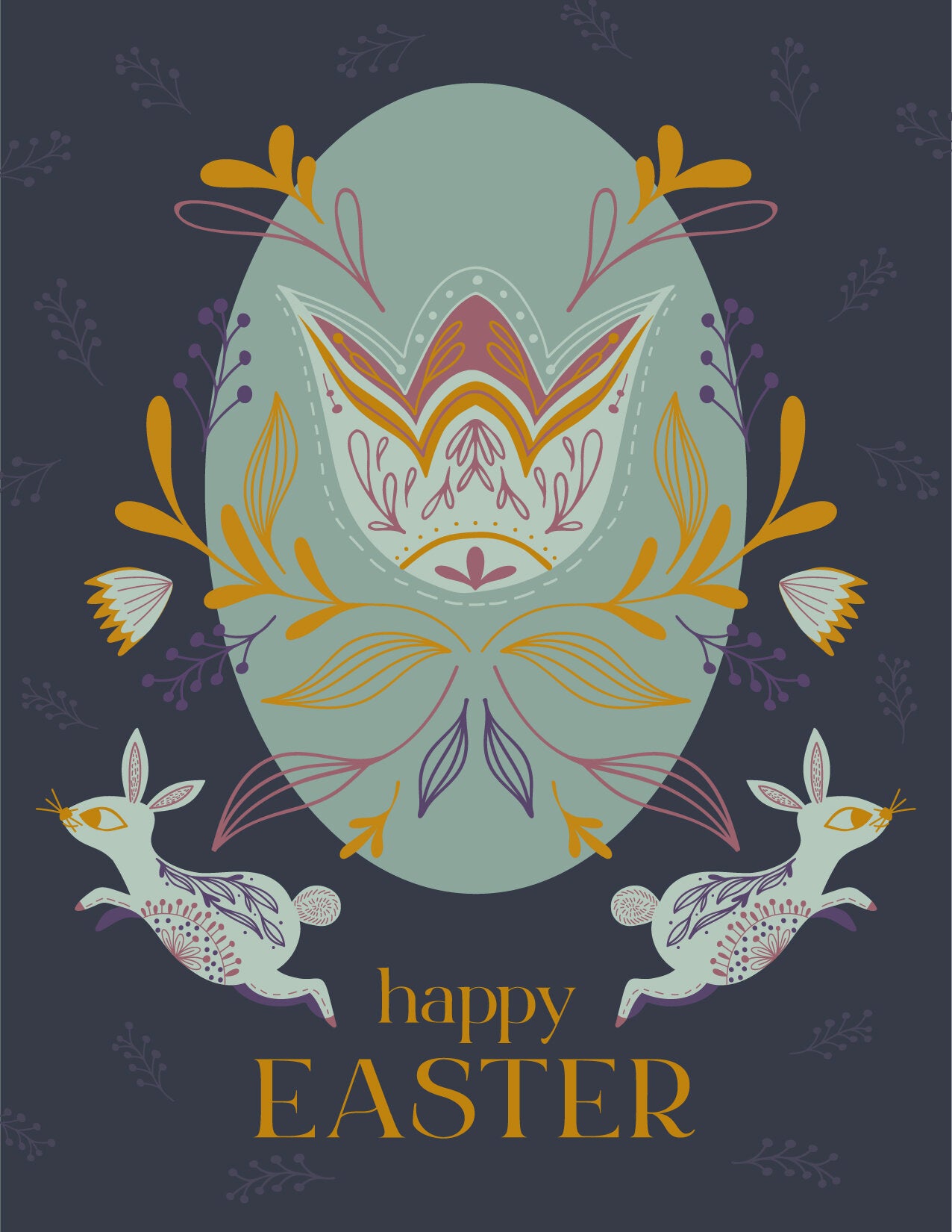 Easter Greetings Greeting Card