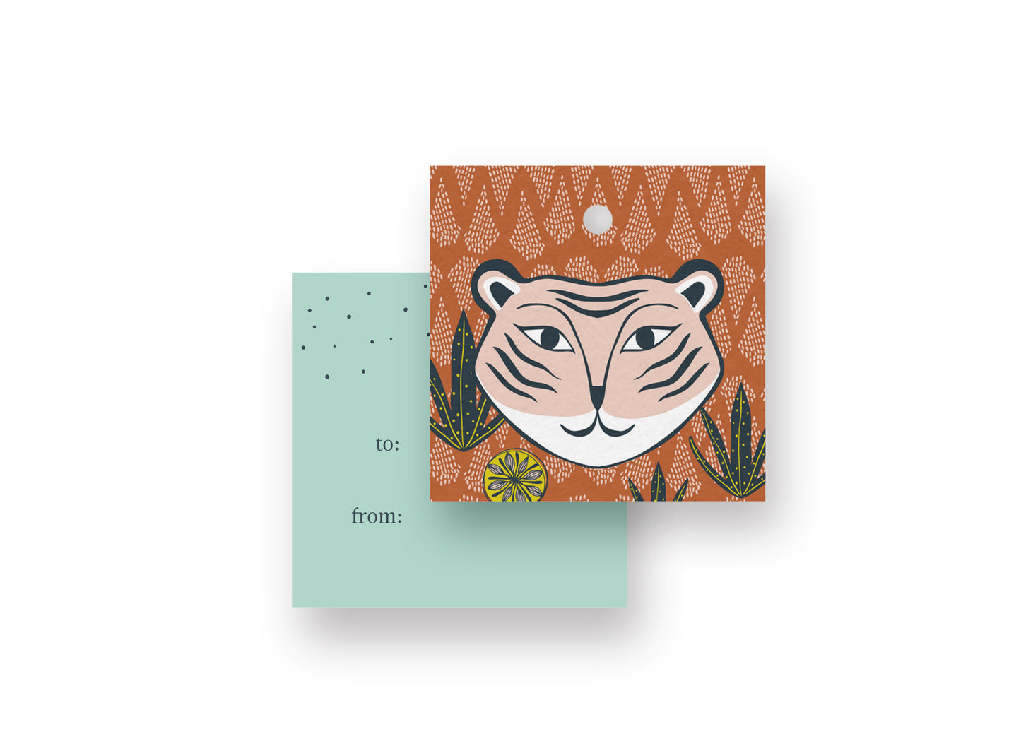 Gift Tag - Mod Tiger