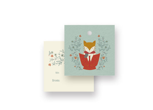 Gift Tag - Holiday Fox