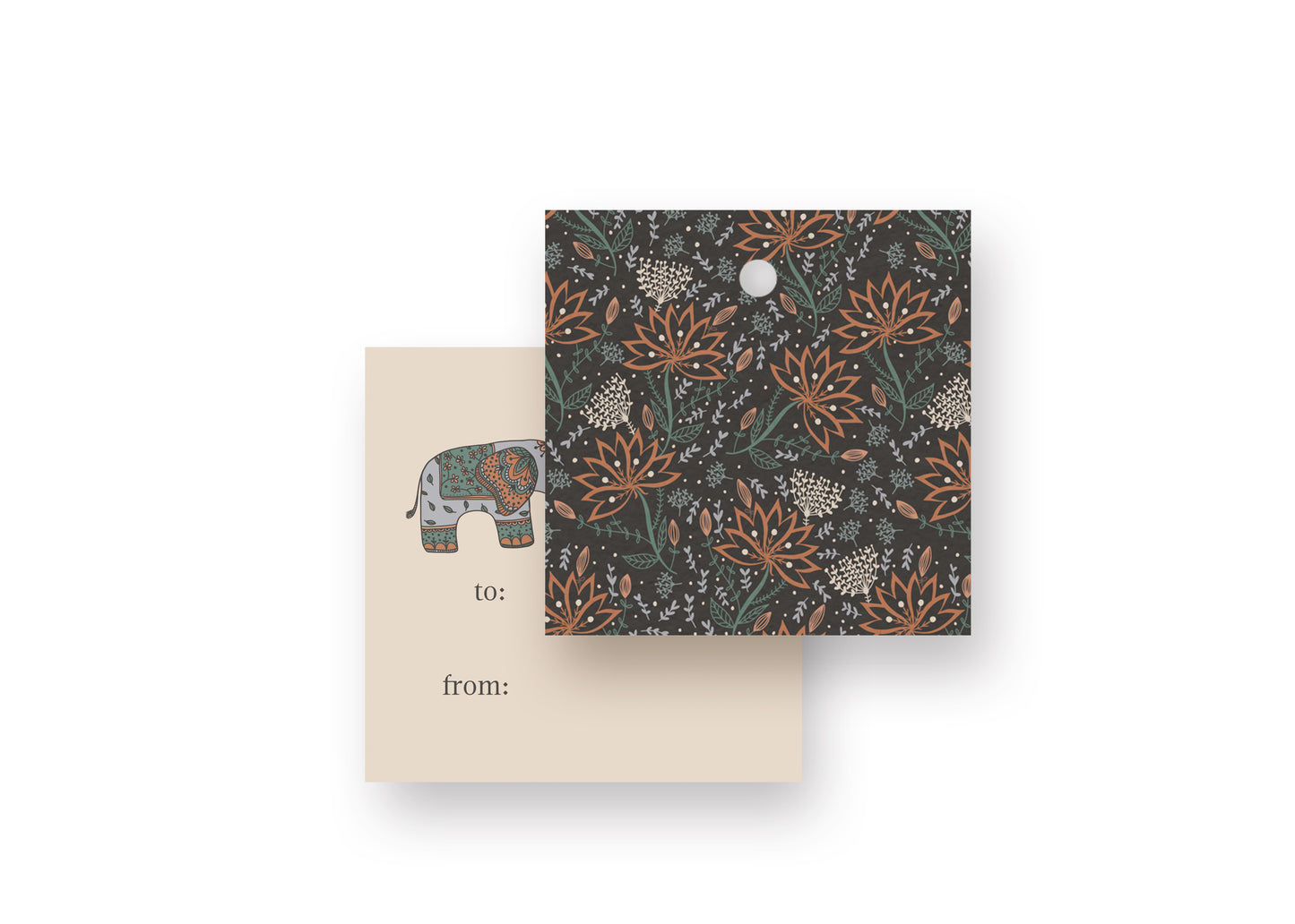 Gift Tag - Elephant Jungle