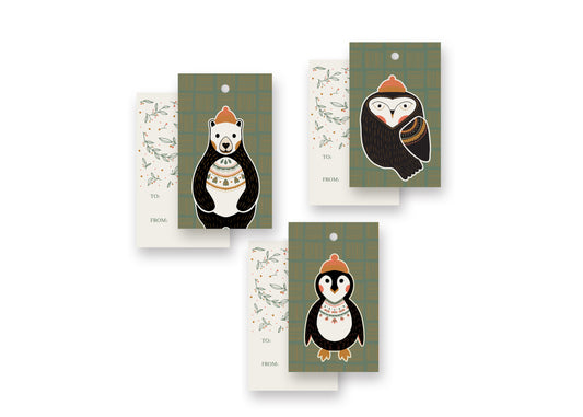Gift Tag - Joyful Animals