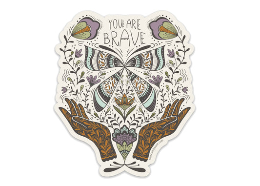 You Are Brave Vinyl Sticker
