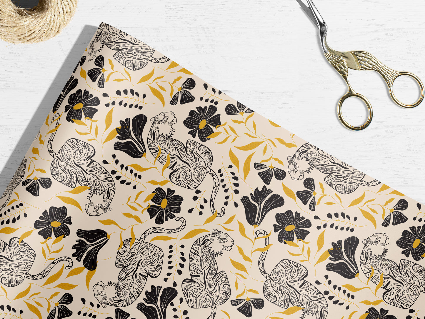 Tiger Jungle Wrapping Paper