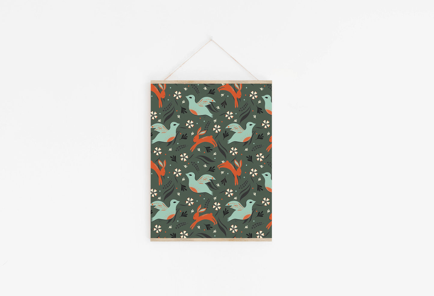 Birds and Bunnies Wrapping Paper