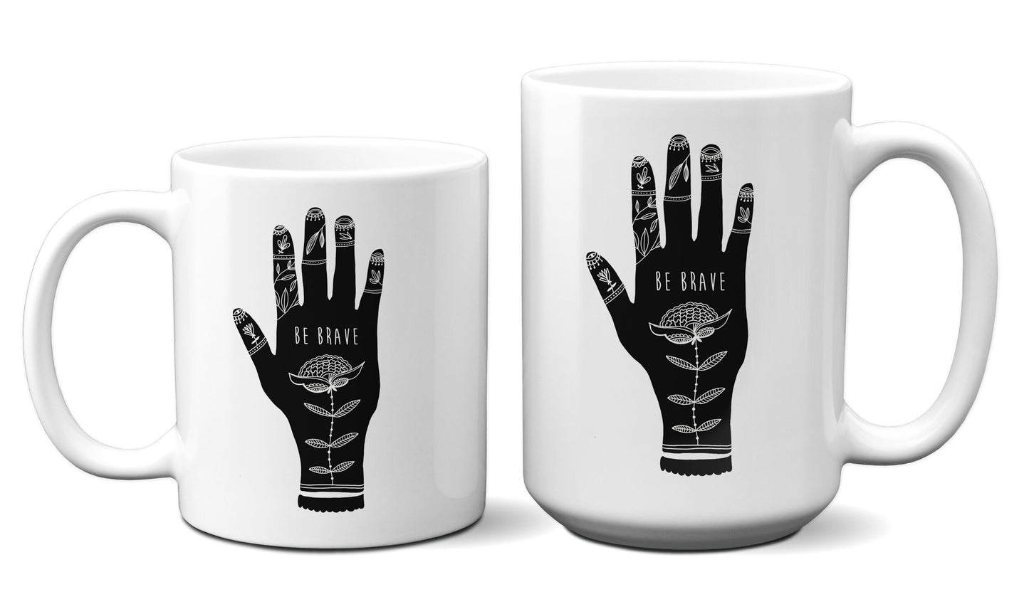 Brave Hand Ceramic Mug