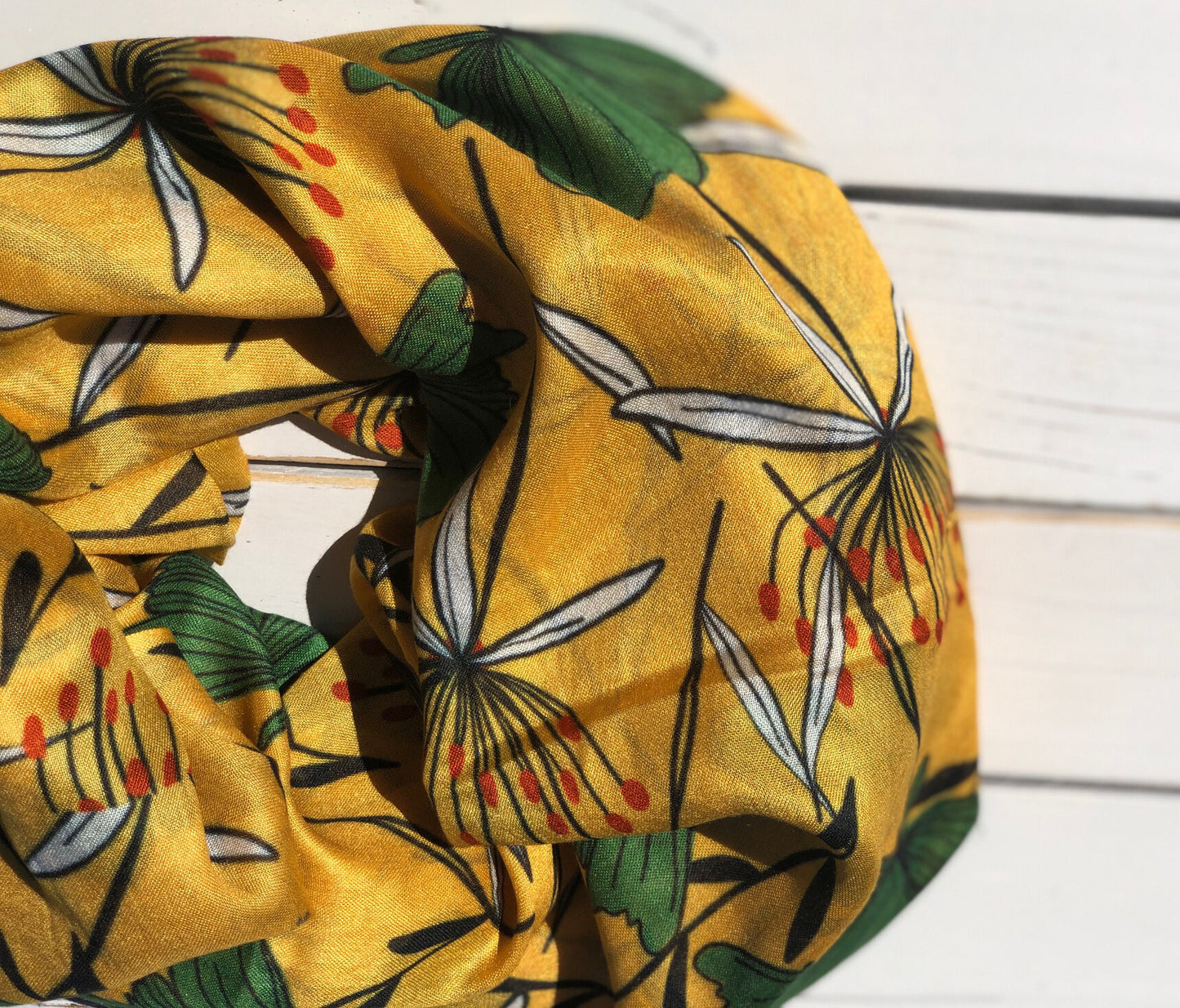 Sunny Leaves Modal Scarf