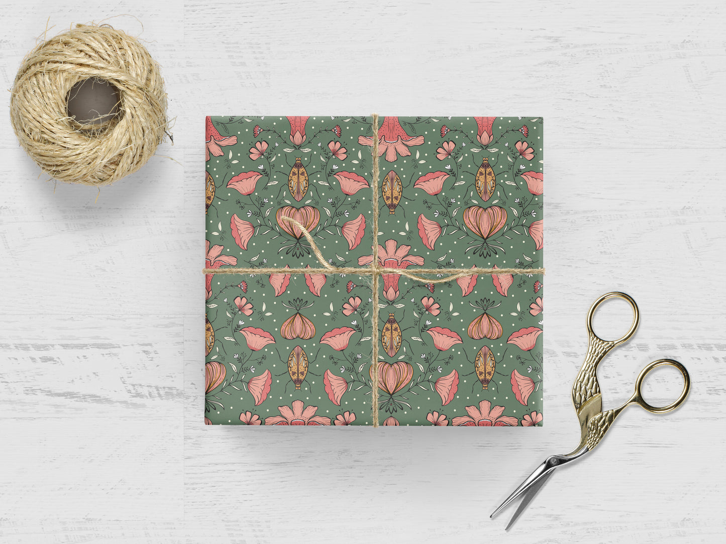Love Bug Wrapping Paper
