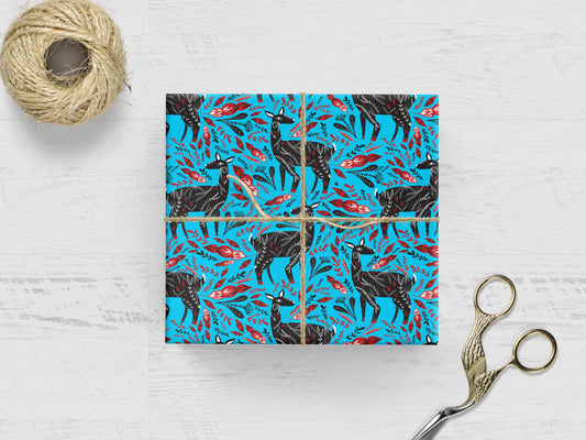 Winter Deer Wrapping Paper