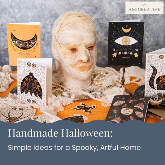 Thoughtful Ways to Decorate for Halloween with Handmade Art