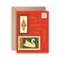 Holiday Stamps Gold Foil Holiday & Christmas Greeting Card