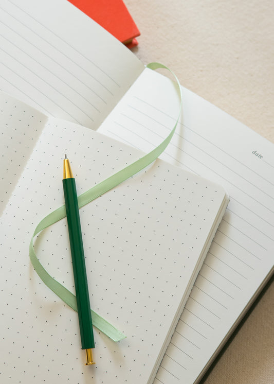 Panther Stitched Journal with Gold Foil | Dot Grid Notebook