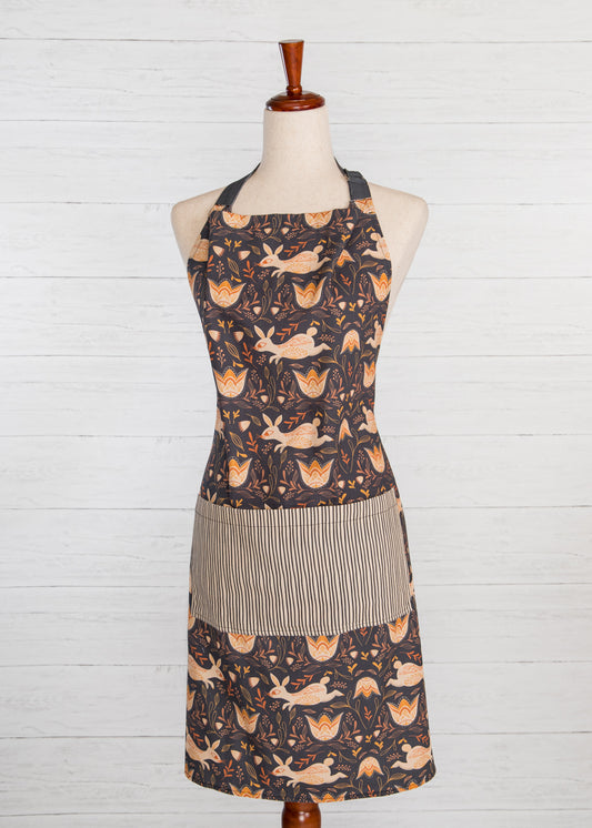 Fall Bunnies Cotton Apron