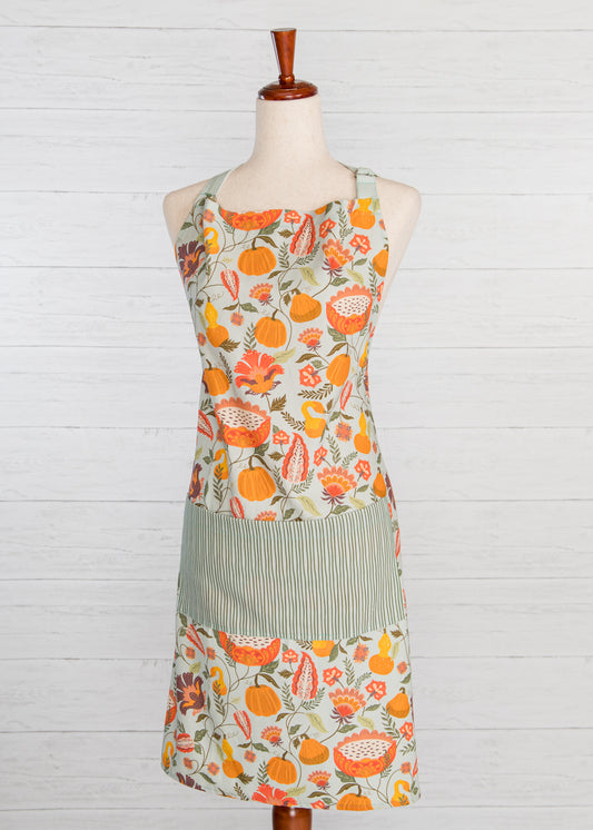 Pumpkin Garden Cotton Apron