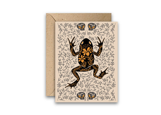 Toad Dark Omens greeting card with envelope