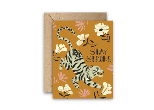 Stay Strong greeting card with envelope