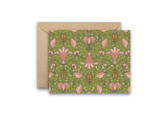 Love Bugs greeting card with envelope