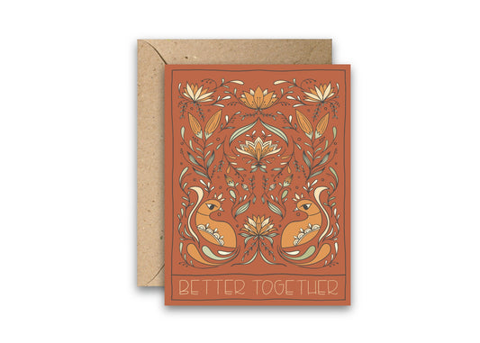 Better Together greeting card with envelope