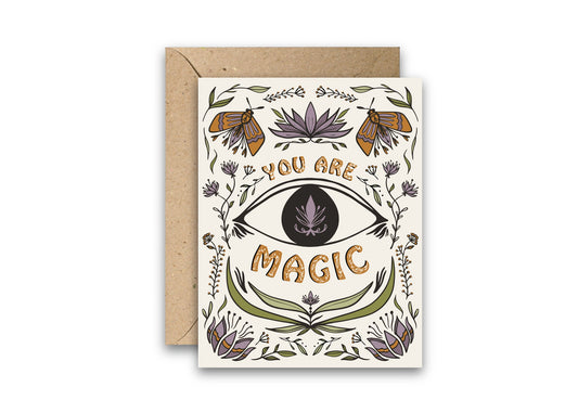 You Are Magic greeting card with envelope