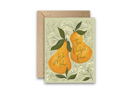 The Perfect Pear greeting card with envelope