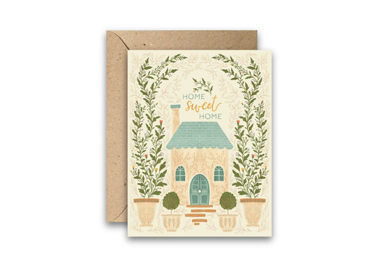 Home Sweet Home Housewarming greeting card with envelope